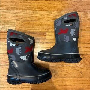 Bogs Waterproof Bear Print Boots